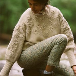 Anthropologie Siobhan Textured Sweater